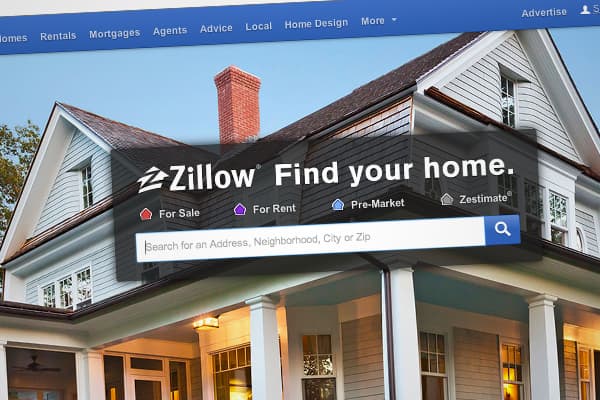 Zillow home page