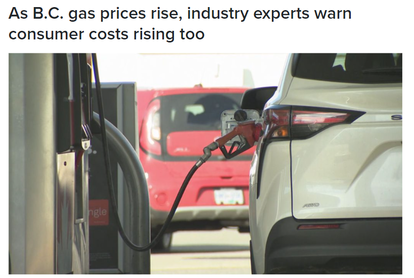 温哥华油价直逼2.2加元/升, 专家直言: 真正涨价的还在后面!