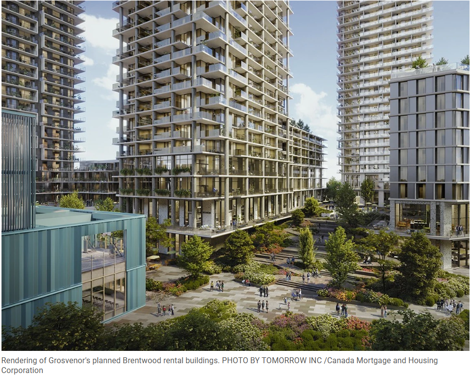 本拿比获7.63亿联邦贷款！建加西最高纯租赁塔楼，近1300单位